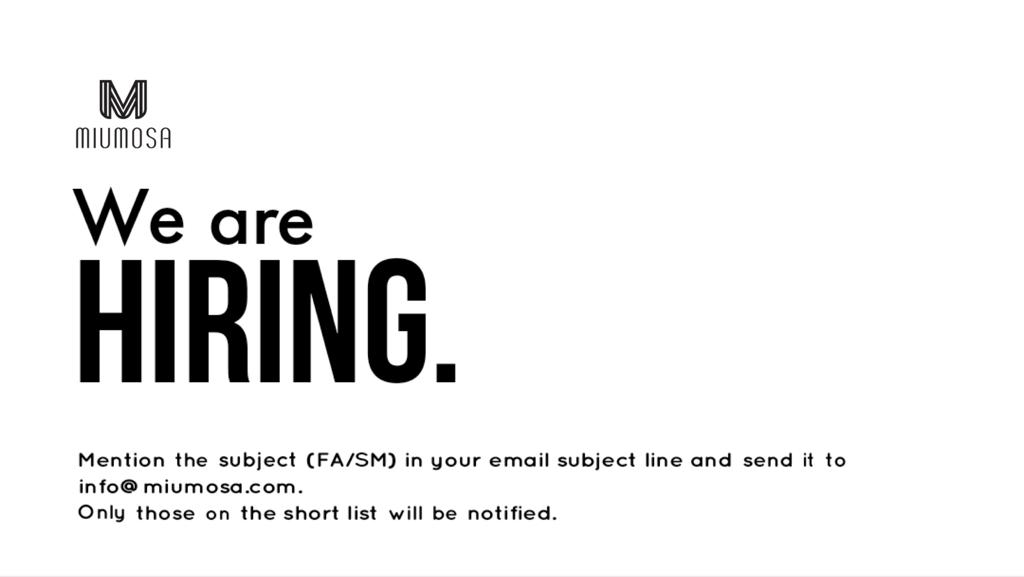 Miumosa Vacancy Fair for Administrative Position 